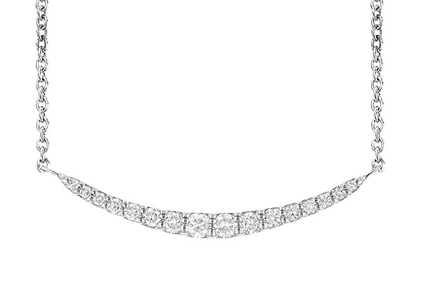 B190-50541: NECKLACE .20 TW (16 STONES)