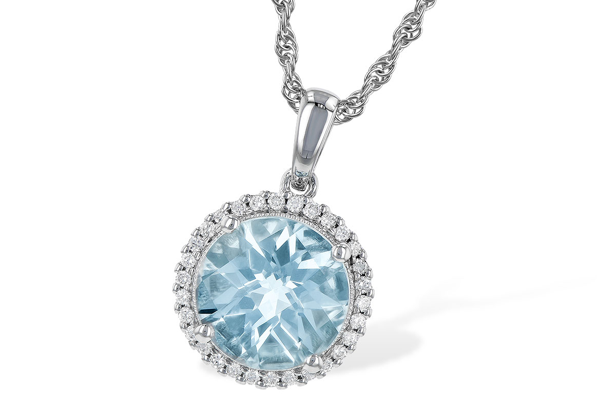 B190-51396: NECK 2.05 AQUAMARINE 2.16 TGW