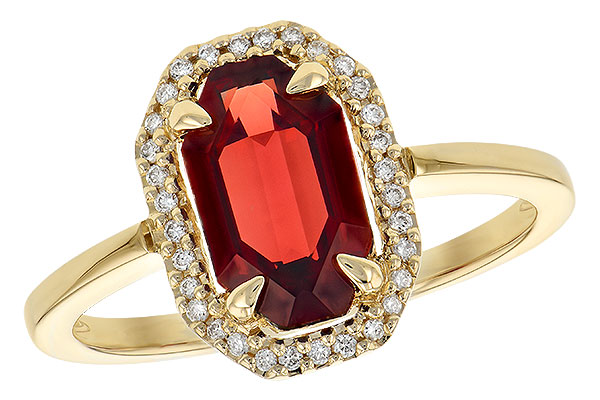 B190-51432: LDS RG 1.66 GARNET 1.75 TGW
