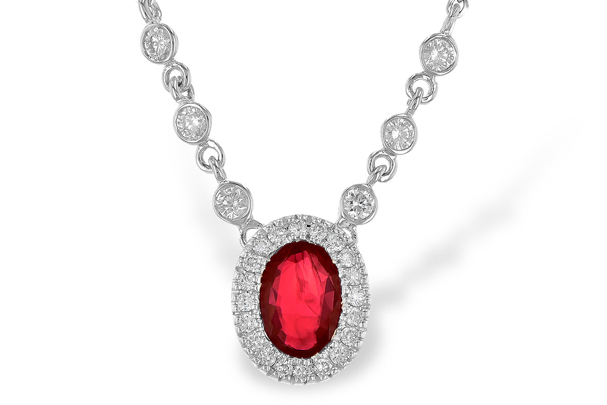 B190-52287: NECK .70 RUBY .94 TGW (17")