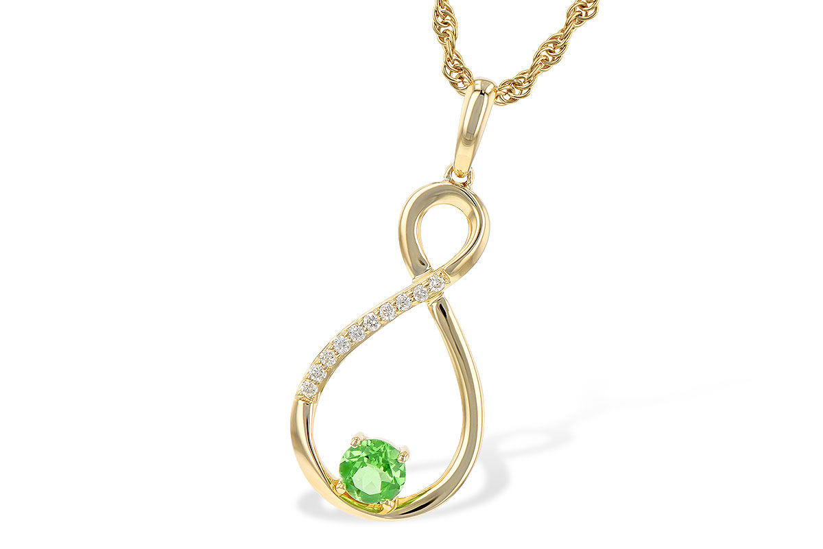B190-53241: NECK .25 GREEN GARNET .30 TGW