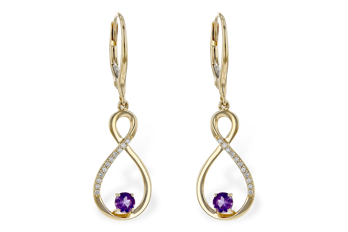 B190-54178: EARR .27 AMETHYST .35 TGW
