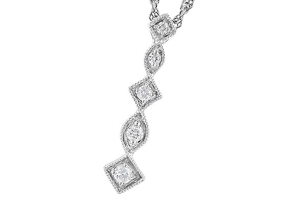 B273-25950: NECKLACE .10 TW