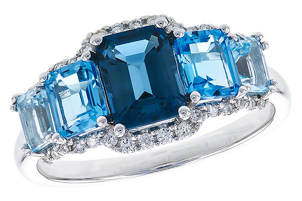 B274-12350: LDS RG 2.15 TW BLUE TOPAZ 2.30 TGW