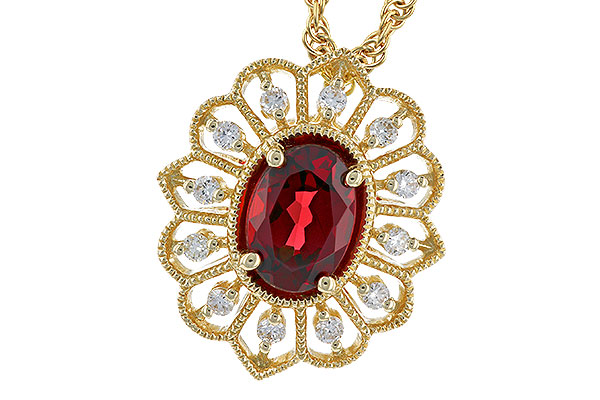 B274-12359: NECK .80 GARNET .92 TGW (7x5MM GAR)