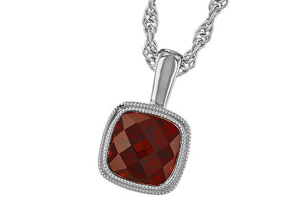 B274-15087: NECKLACE 1.22 CT GARNET