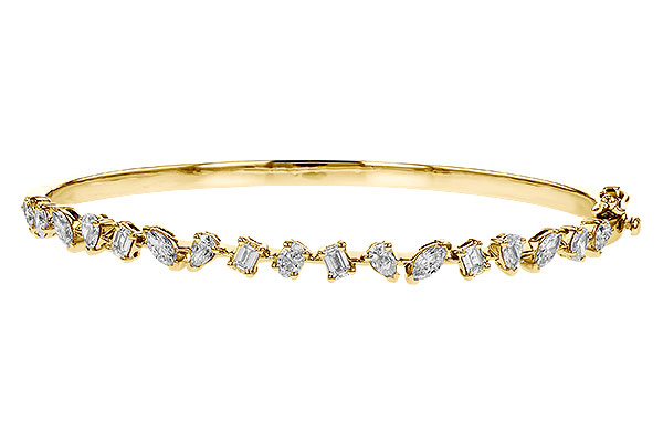 B274-16896: BANGLE 1.70 TW FANCY CUT DIAS