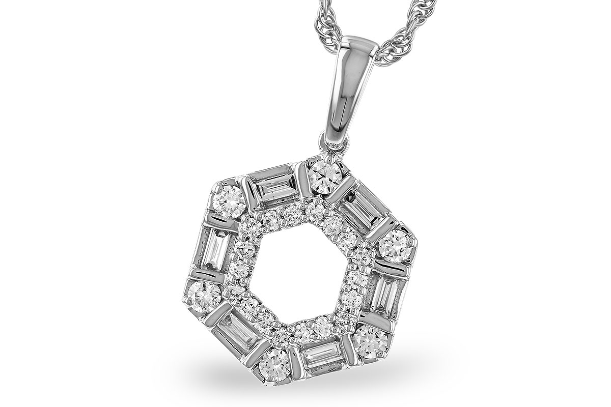 B275-01387: NECKLACE .14 TW BAG .50 TW