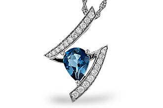 B275-01396: NECK 1.04 LONDON BLUE TOPAZ 1.23 TGW (8x6MM)