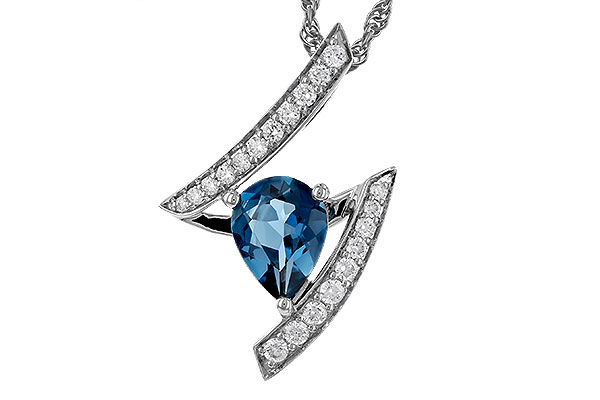 B275-01396: NECK 1.04 LONDON BLUE TOPAZ 1.23 TGW (8x6MM)