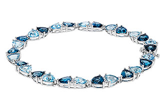 B275-02332: BRACELET 12.20 BLUE TOPAZ 12.50 TGW (7")