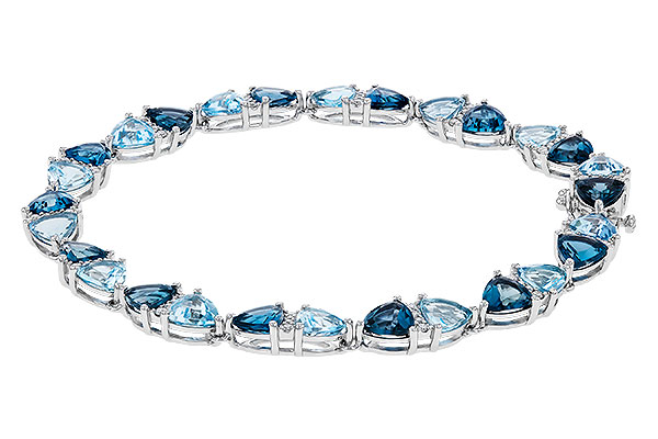 B275-02332: BRACELET 12.20 BLUE TOPAZ 12.50 TGW (7")