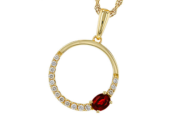 B275-03196: NECKLACE .26 RUBY .41 TGW