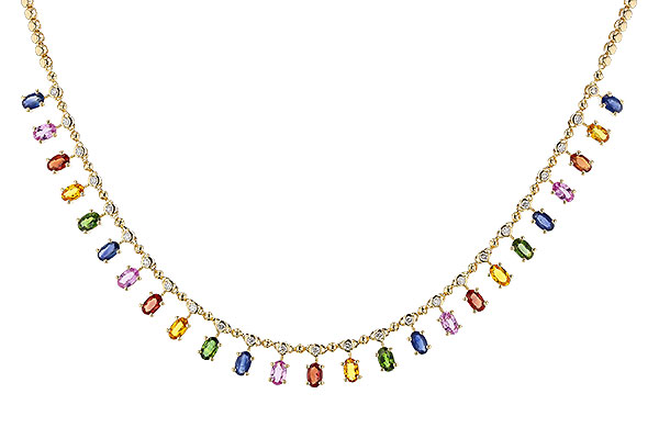 B275-04114: NECK 6.75 MULTI-COLOR SAPP 7.21 TGW (17.25")