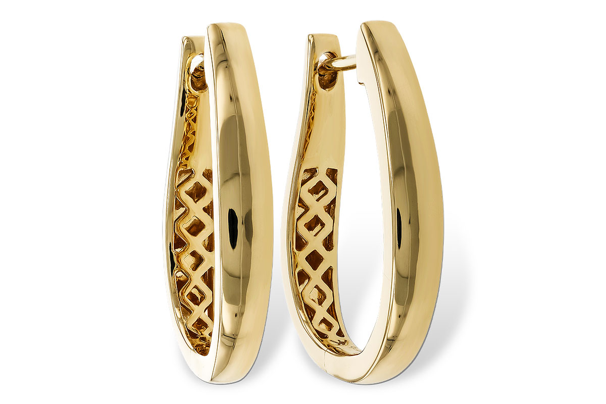 B275-05987: GOLD EARRINGS (22MM)