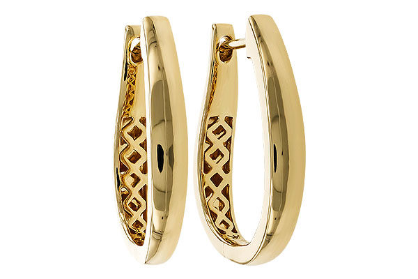 B275-05987: GOLD EARRINGS (22MM)