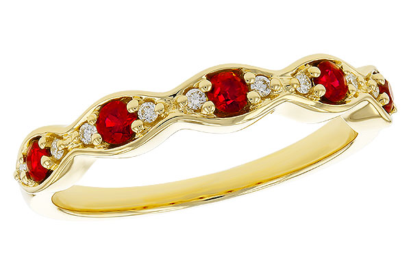 B275-08659: LDS WED RG .28 RUBY .34 TGW
