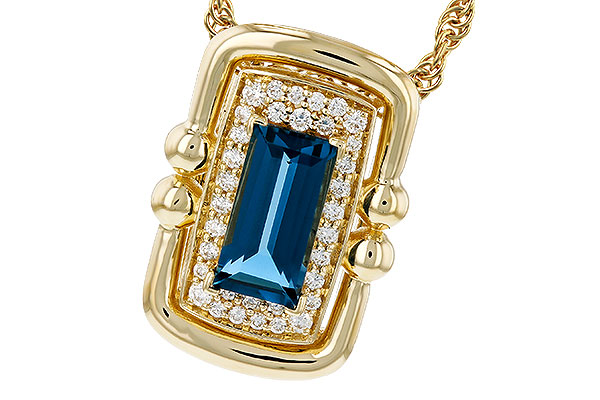 B275-91405: NECK .84 LONDON BLUE TOPAZ .96 TGW (8x4MM LBT)