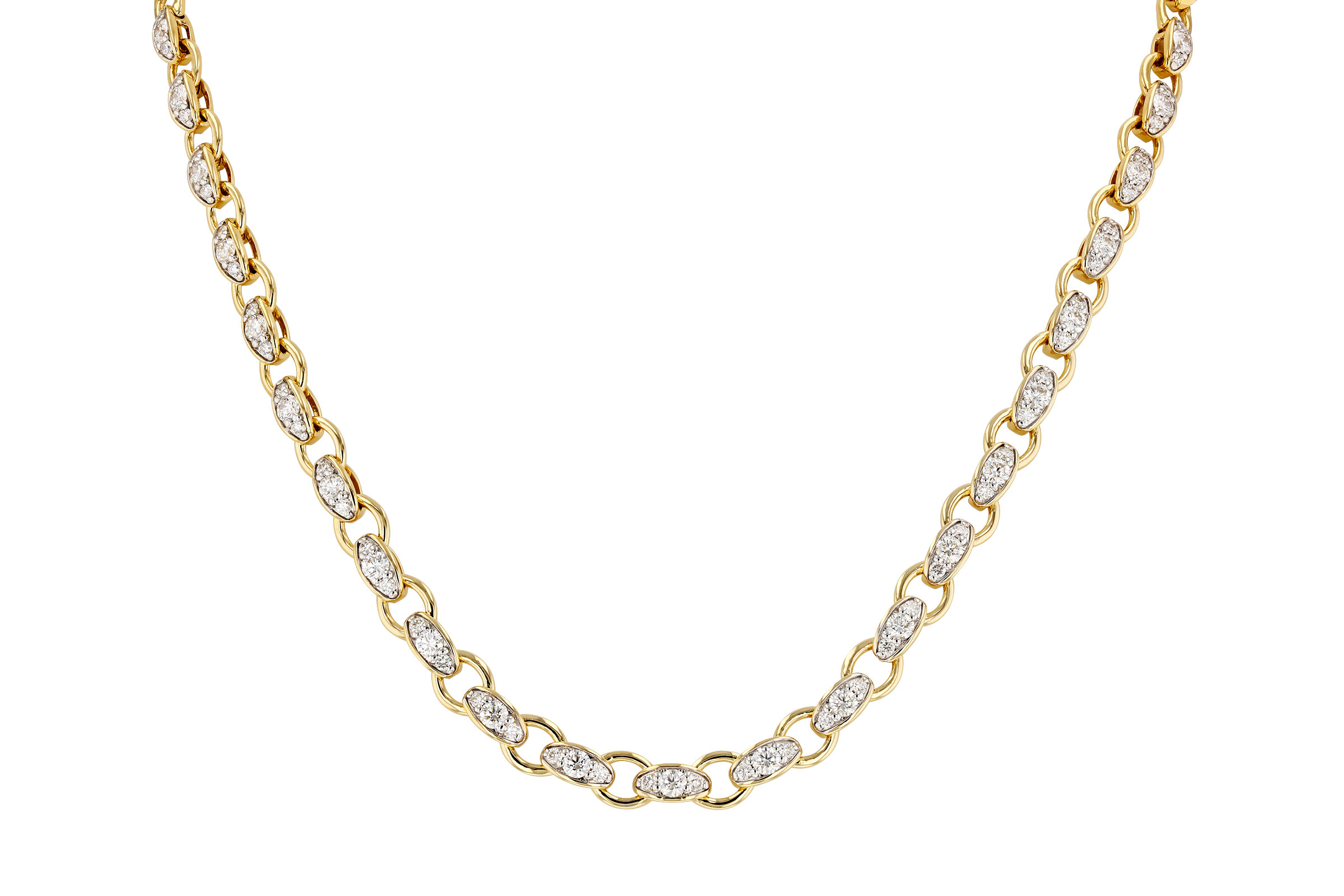 B275-93196: NECKLACE 3.18 TW (17.25")