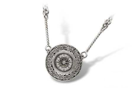 C005-98714: NECKLACE .45 BR .62 TW