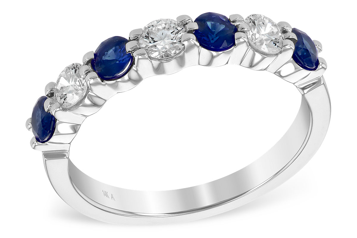 C185-94123: LDS WED RG .61 TW SAPP 1.00 TGW
