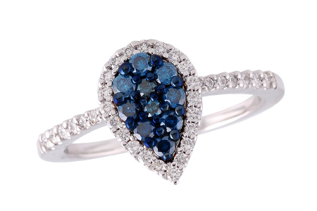 C186-90487: LDS DIA RG .23 BLUE DIA .49 TW