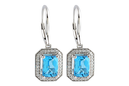 C187-75914: EARR 2.20 BLUE TOPAZ 2.36 TGW