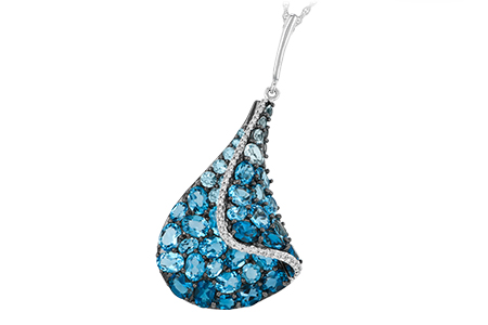 C187-77768: NECK 4.81 BLUE TOPAZ 4.94 TGW