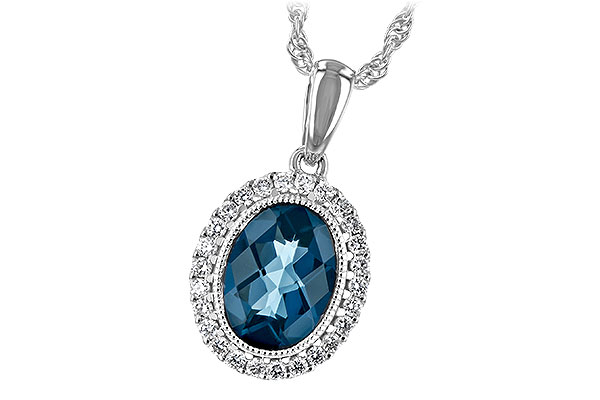 C189-55923: NECK 1.28 LONDON BLUE TOPAZ 1.41 TGW