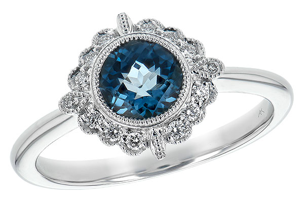 C189-55941: LDS RG .93 BLUE TOPAZ 1.05 TGW