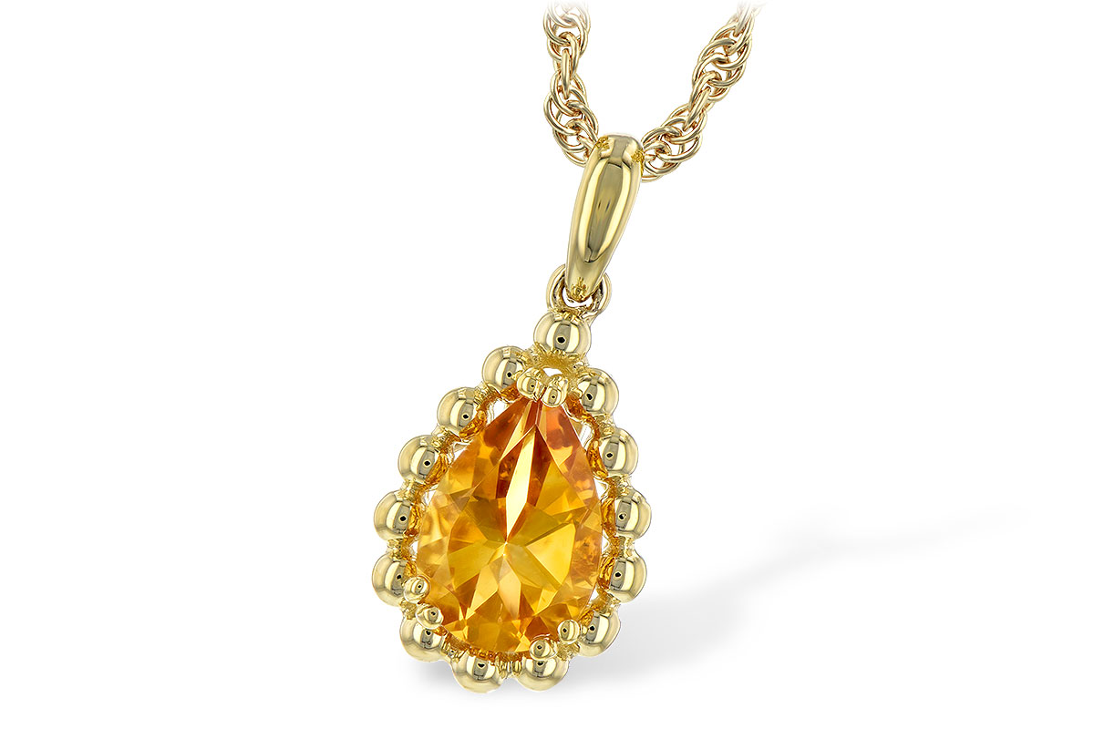 C189-58705: NECKLACE 1.06 CT CITRINE