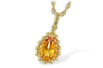C189-58705: NECKLACE 1.06 CT CITRINE
