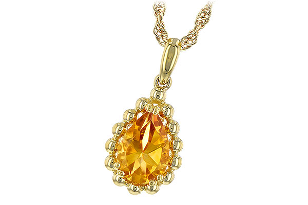 C189-58705: NECKLACE 1.06 CT CITRINE