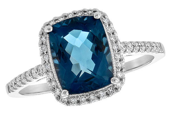 C189-63259: LDS RG 2.42 LONDON BLUE TOPAZ 2.62 TGW