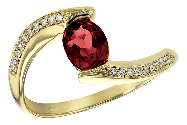 C190-46868: LDS RG .75 GARNET .82 TGW