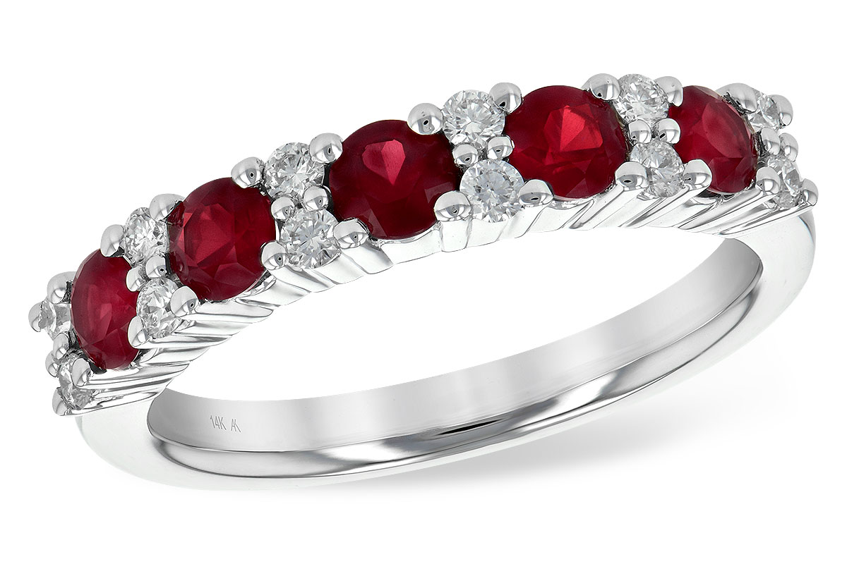 C190-46905: LDS WED RG .88 RUBY 1.12 TGW