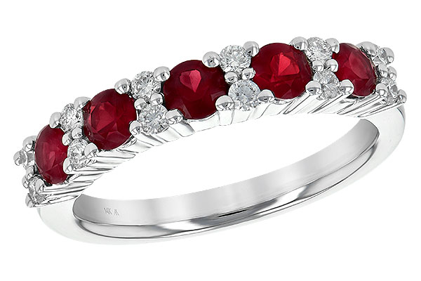 C190-46905: LDS WED RG .88 RUBY 1.12 TGW