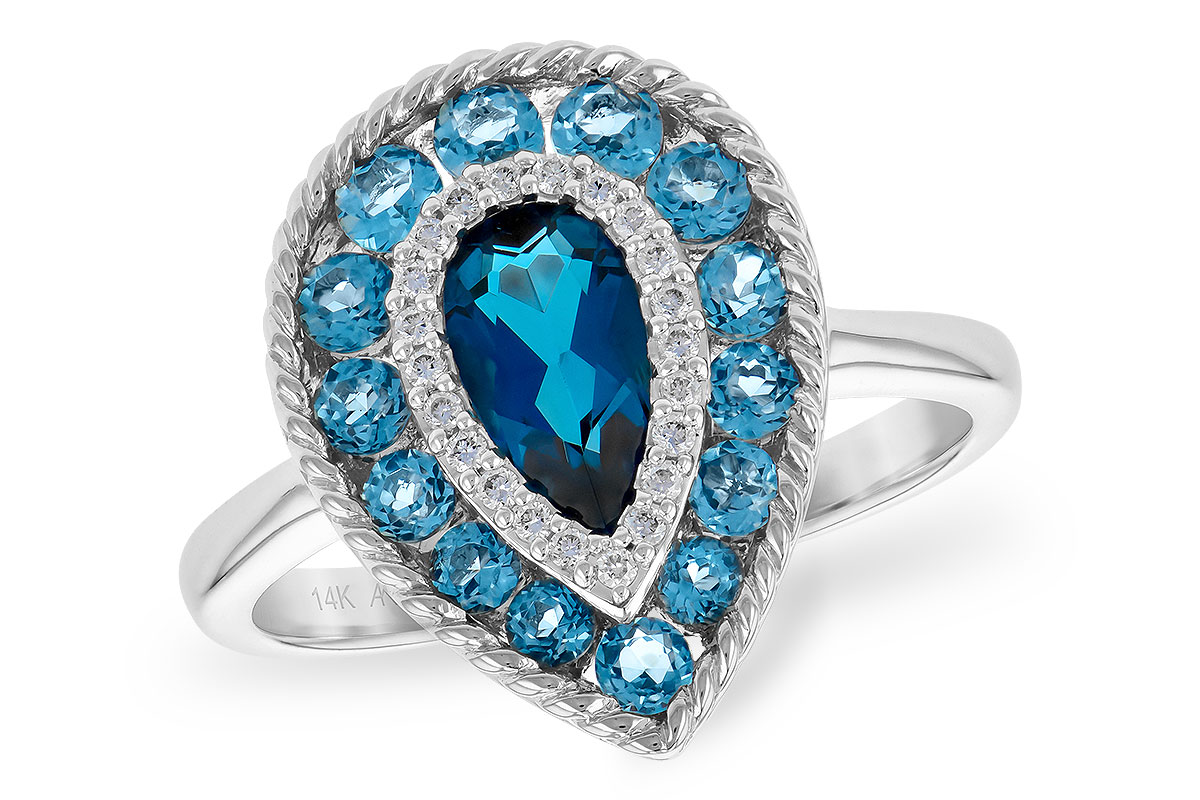 C190-49623: LDS RG 1.52 TW BLUE TOPAZ 1.60 TGW
