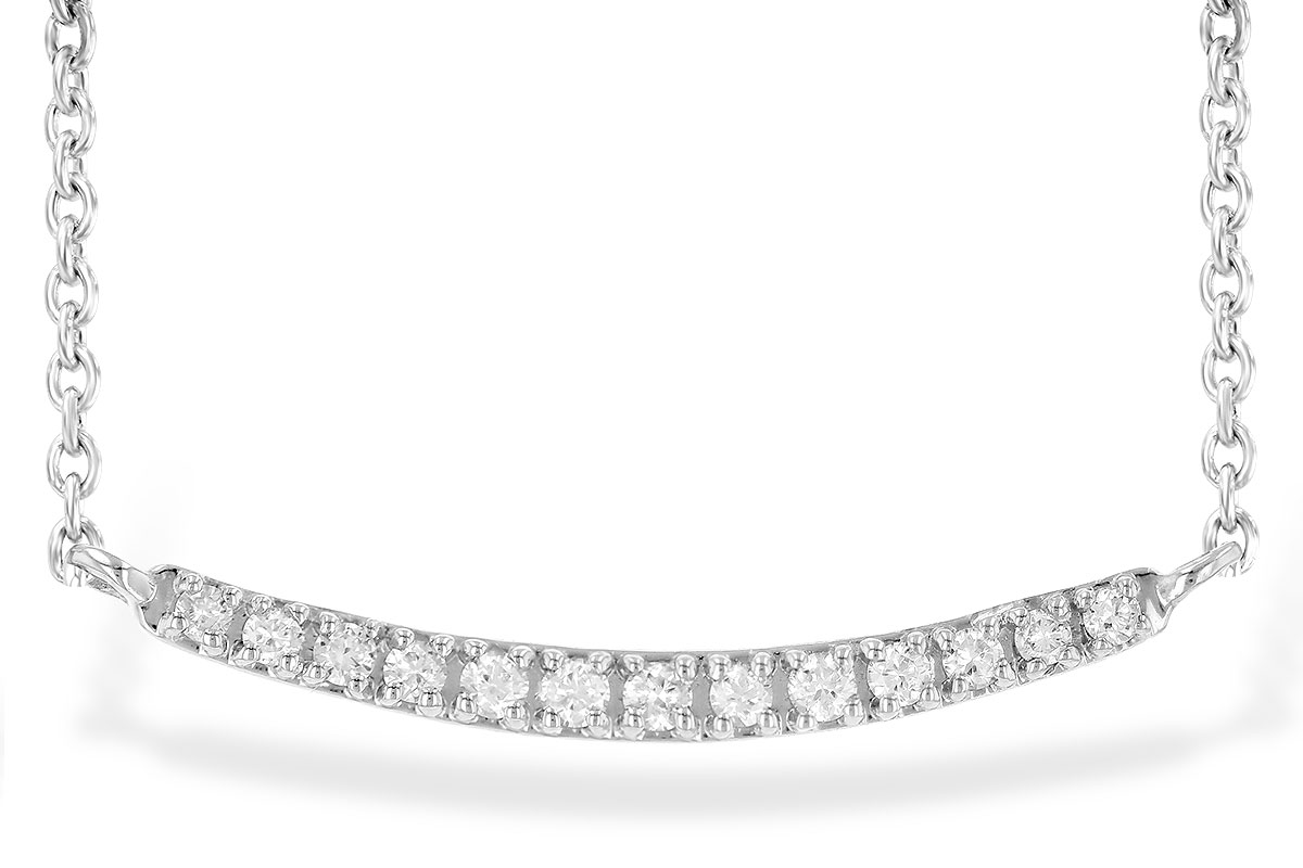 C190-51405: NECKLACE .10 TW (13 STONES)