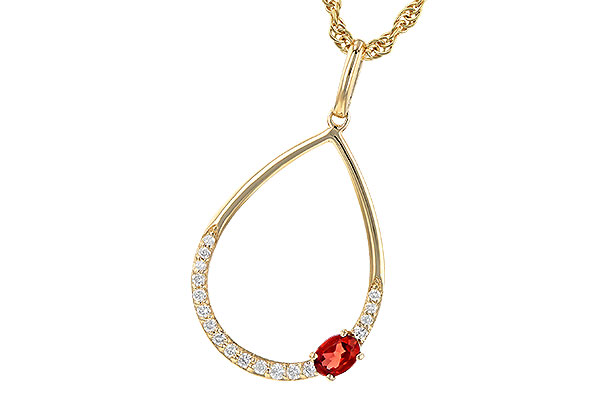 C190-53232: NECK .19 GARNET .28 TGW