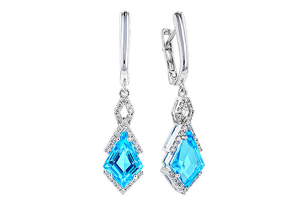 C274-11405: EARR 2.72 TW BLUE TOPAZ 2.90 TGW
