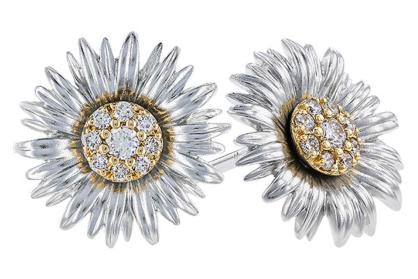 C274-12332: EARRINGS .14 TW