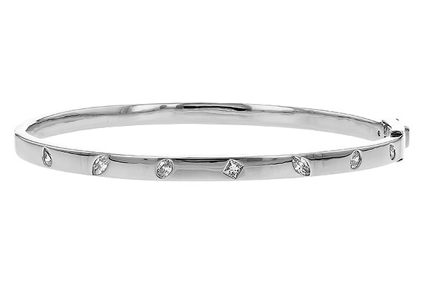 C274-15950: BANGLE .35 TW FANCY CUT DIAMONDS