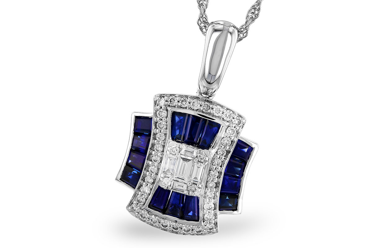 C274-16832: NECK .85 TW SAPPHIRE 1.10 TGW