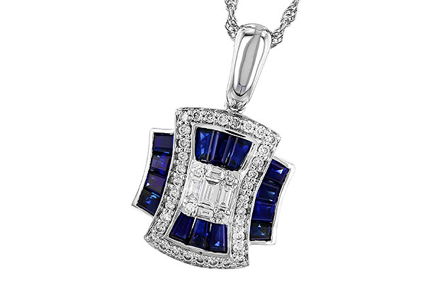 C274-16832: NECK .85 TW SAPPHIRE 1.10 TGW