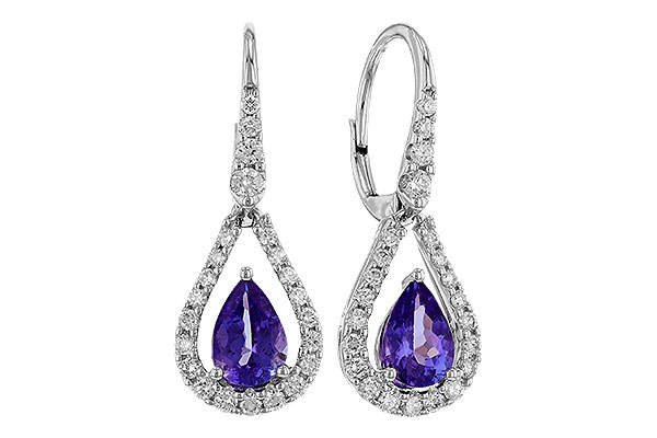 C275-01405: EARR 1.48 TW TANZANITE 1.98 TGW (7x5 PEAR)