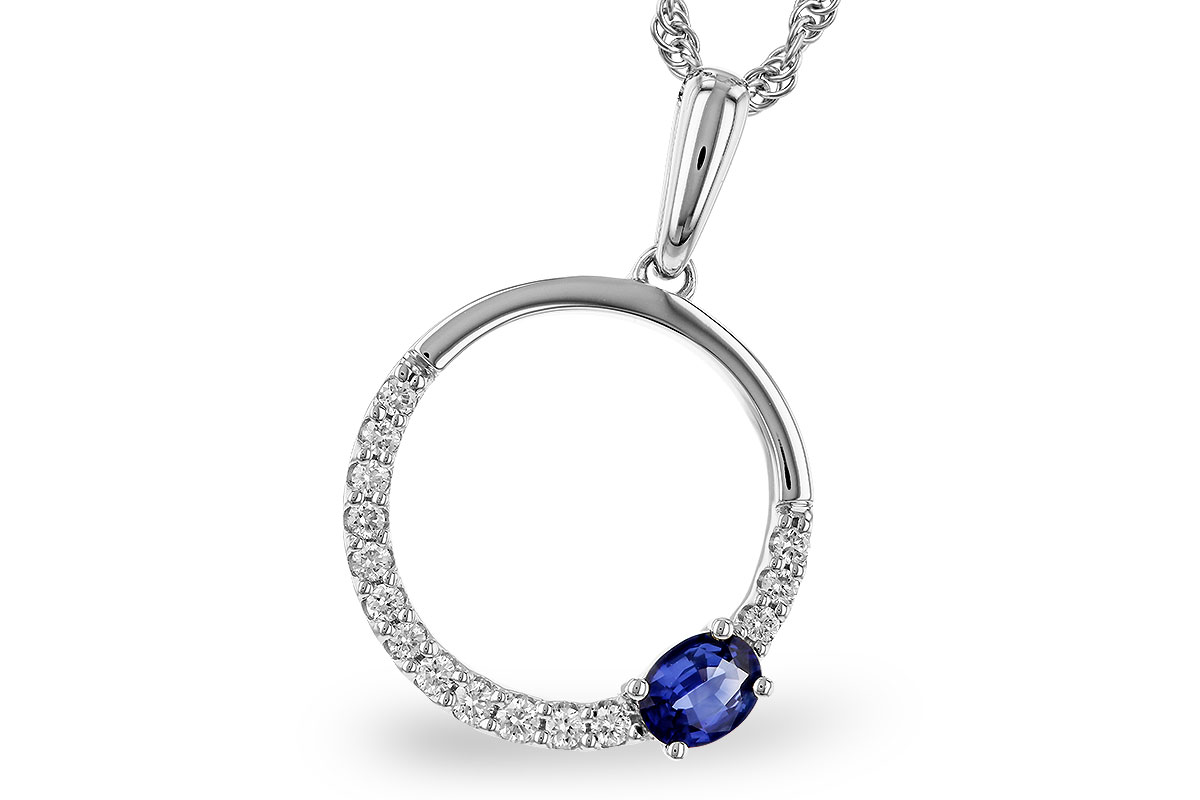 C275-03196: NECKLACE .28 SAPPHIRE .43 TGW