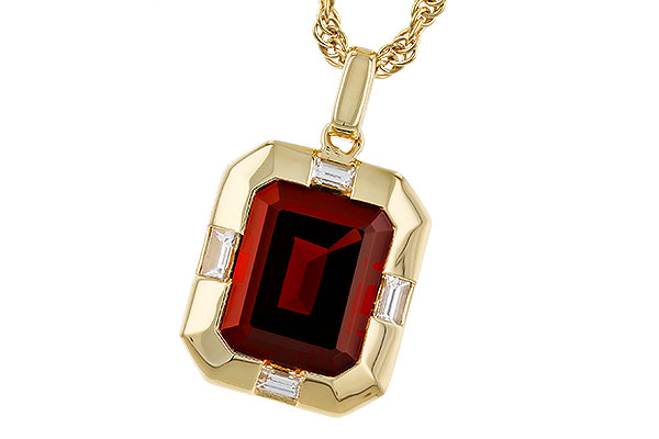 C275-04150: NECKLACE 3.65 GARNET 3.82 TGW (10x8MM GAR)