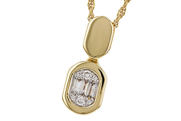 C275-05950: NECKLACE .07 TW BAG .12 TW