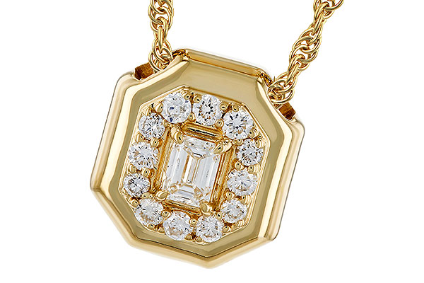 C275-08714: NECKLACE .19 E.C. .35 TW